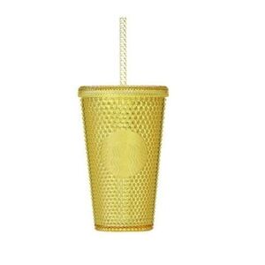NWT Starbucks Studded Yellow 16oz Cold Tumbler - Japan 2023